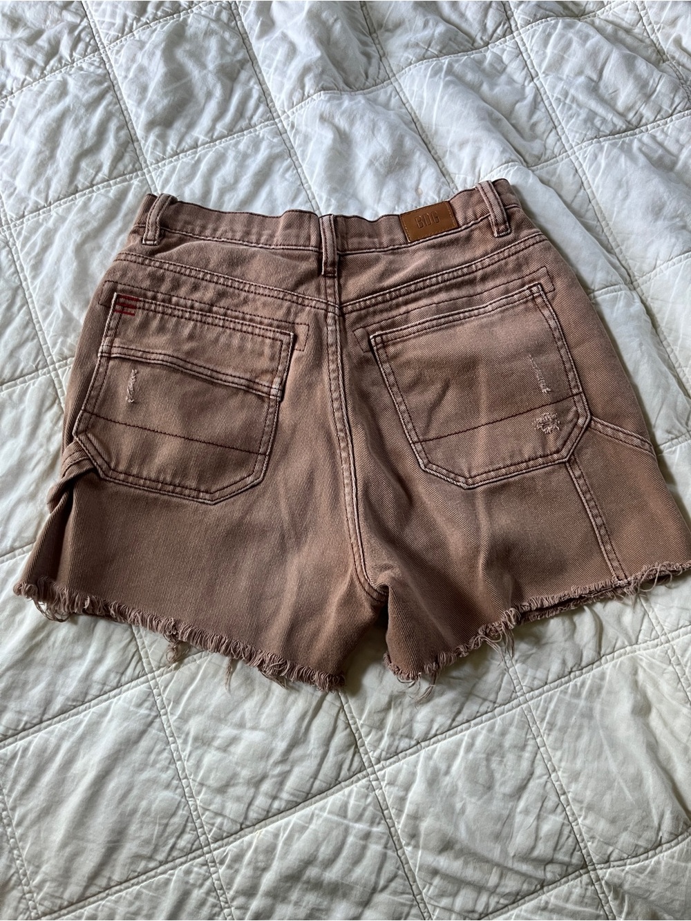 UO High Rise Carpenter Cut Offs - Picture 2 of 3